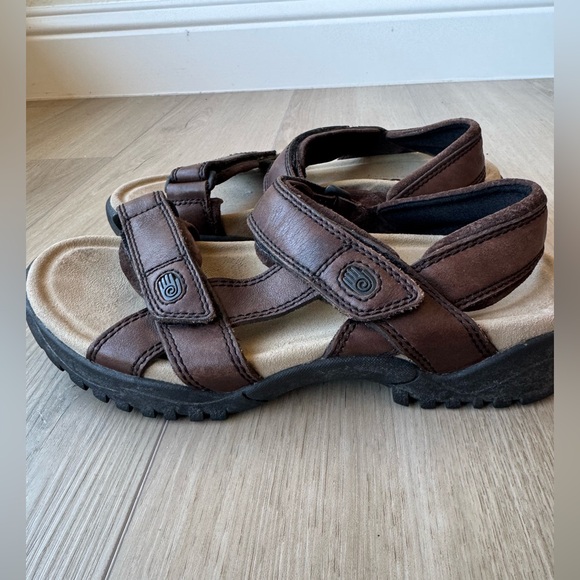 Teva Waterproof Leather Hiking Sandals Brown #6591 Men’s 8 EUC - Picture 11 of 14